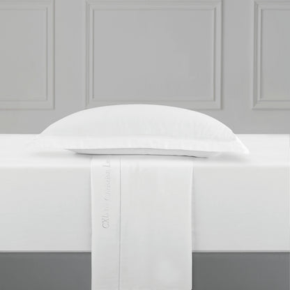 Sheet set cotton satin Uni 1 baratta - White 01