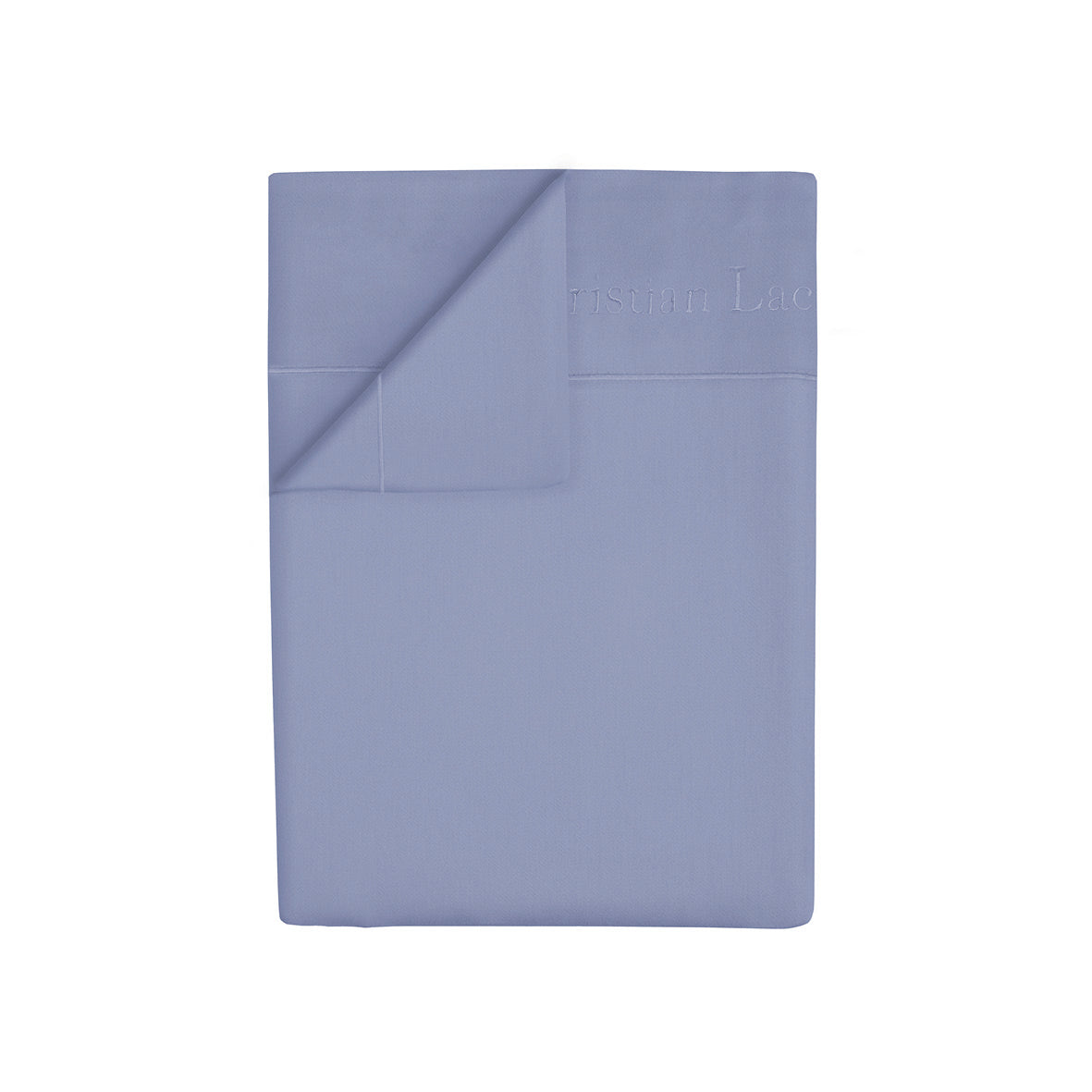 Flat sheet cotton satin Uni 1 baratta - Blue 02
