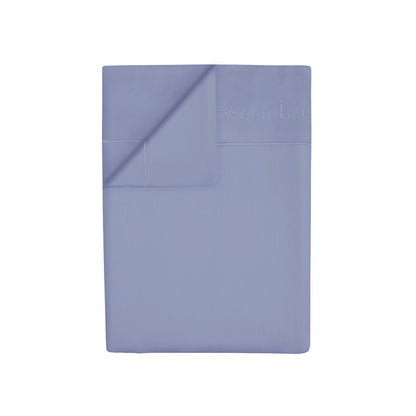Flat sheet cotton satin Uni 1 baratta - Blue 02