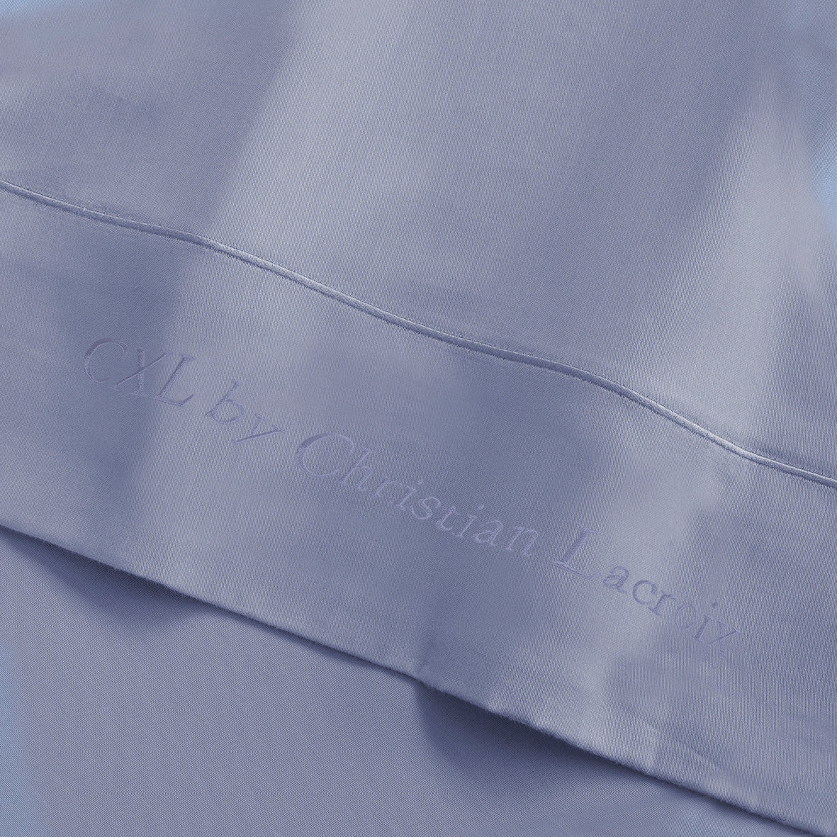 Flat sheet cotton satin Uni 1 baratta - Blue 02