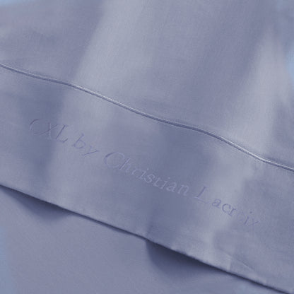 Flat sheet cotton satin Uni 1 baratta - Blue 02