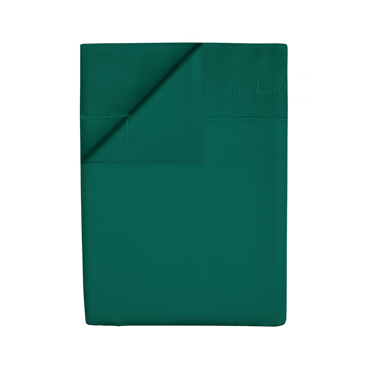Flat sheet cotton satin Uni 1 baratta - Green 02