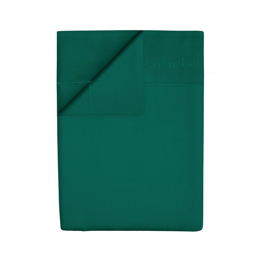 Flat sheet cotton satin Uni 1 baratta - Green 02