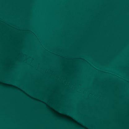 Flat sheet cotton satin Uni 1 baratta - Green 02