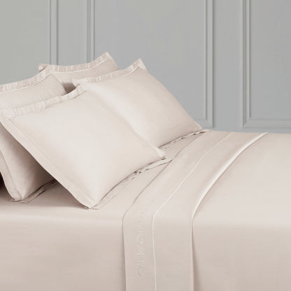 Flat sheet cotton satin Uni 1 baratta - Taupe 05