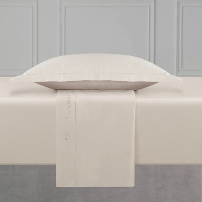 Flat sheet cotton satin Uni 1 baratta - Taupe 05