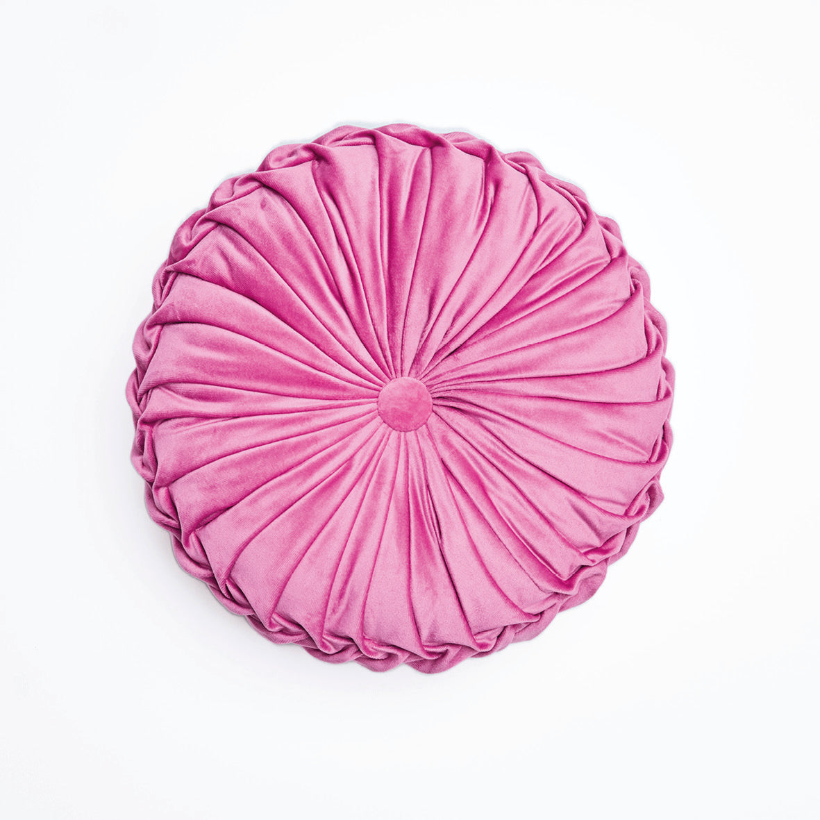 Coussin velours Taiga Fuchsia - D 35 cm