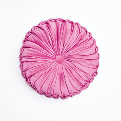 Coussin velours Taiga Fuchsia - D 35 cm