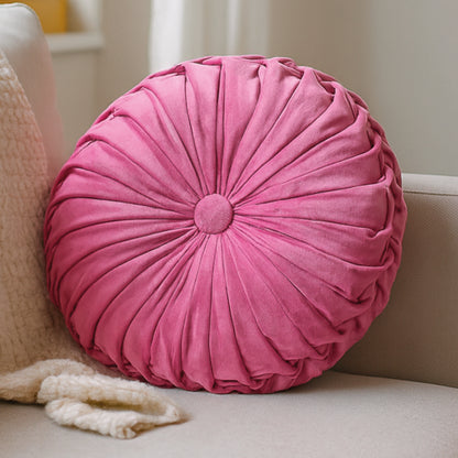 Coussin velours Taiga Fuchsia - D 35 cm