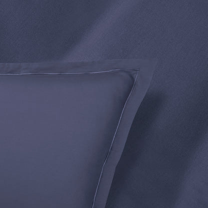 Taie d'oreiller satin de coton Uni 1 baratta Bleu 06