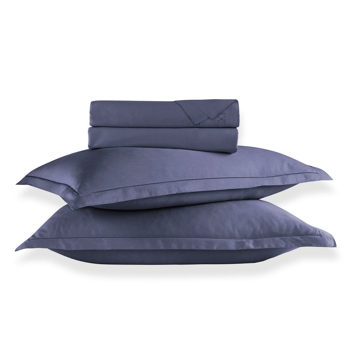 Sheet set cotton satin Uni 1 baratta - Blue 06