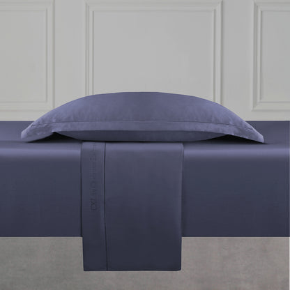 Sheet set cotton satin Uni 1 baratta - Blue 06