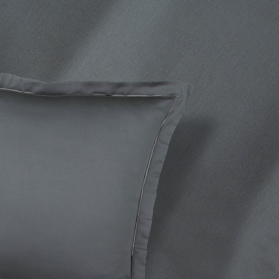 Taie d'oreiller satin de coton Uni 1 baratta Gris 02