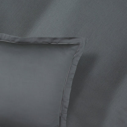 Taie d'oreiller satin de coton Uni 1 baratta Gris 02