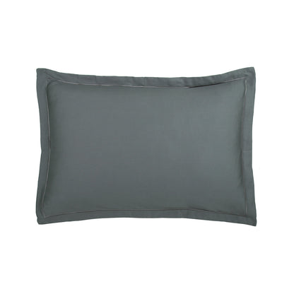 Taie d'oreiller satin de coton Uni 1 baratta Gris 02