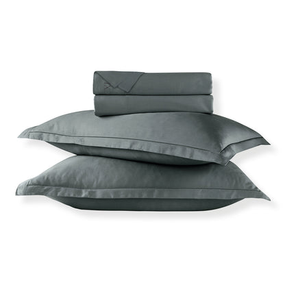 Sheet set cotton satin Uni 1 baratta - Grey 02