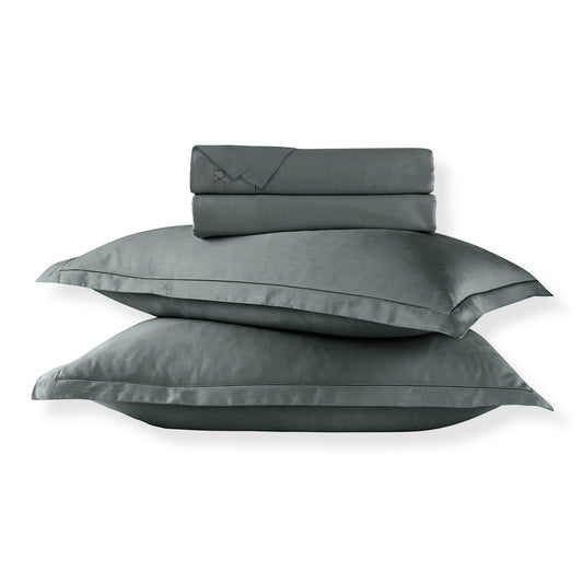 Sheet set cotton satin Uni 1 baratta - Grey 02