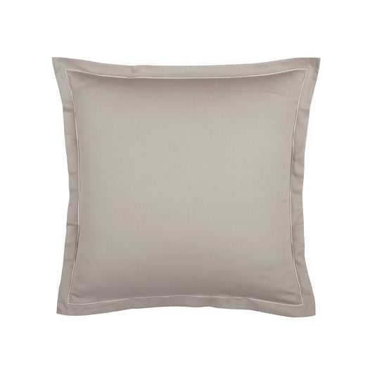 Taie d'oreiller satin de coton Uni 1 baratta Taupe 01