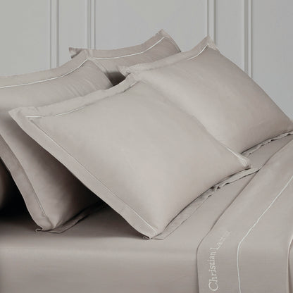 Taie d'oreiller satin de coton Uni 1 baratta Taupe 01