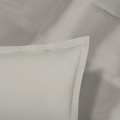 Taie d'oreiller satin de coton Uni 1 baratta Taupe 01