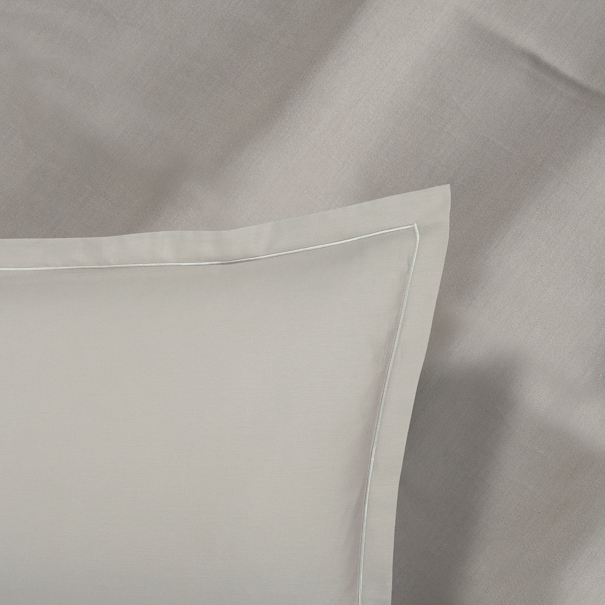 Sheet set cotton satin Uni 1 baratta - Taupe 01