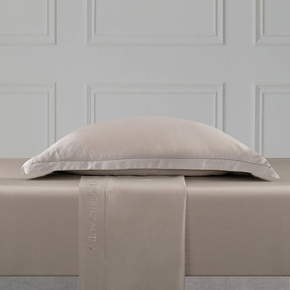 Sheet set cotton satin Uni 1 baratta - Taupe 01