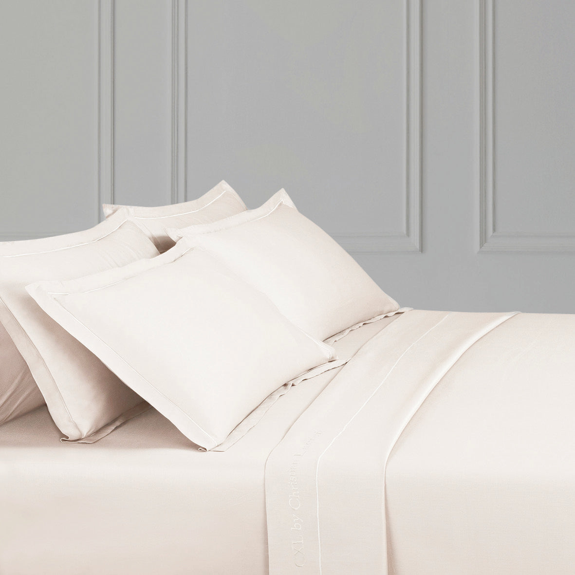 Flat sheet cotton satin Uni 1 baratta - Taupe 02