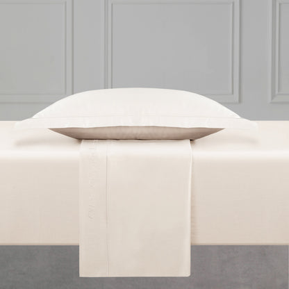 Flat sheet cotton satin Uni 1 baratta - Taupe 02