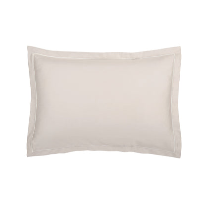 Taie d'oreiller satin de coton Uni 1 baratta Taupe 05