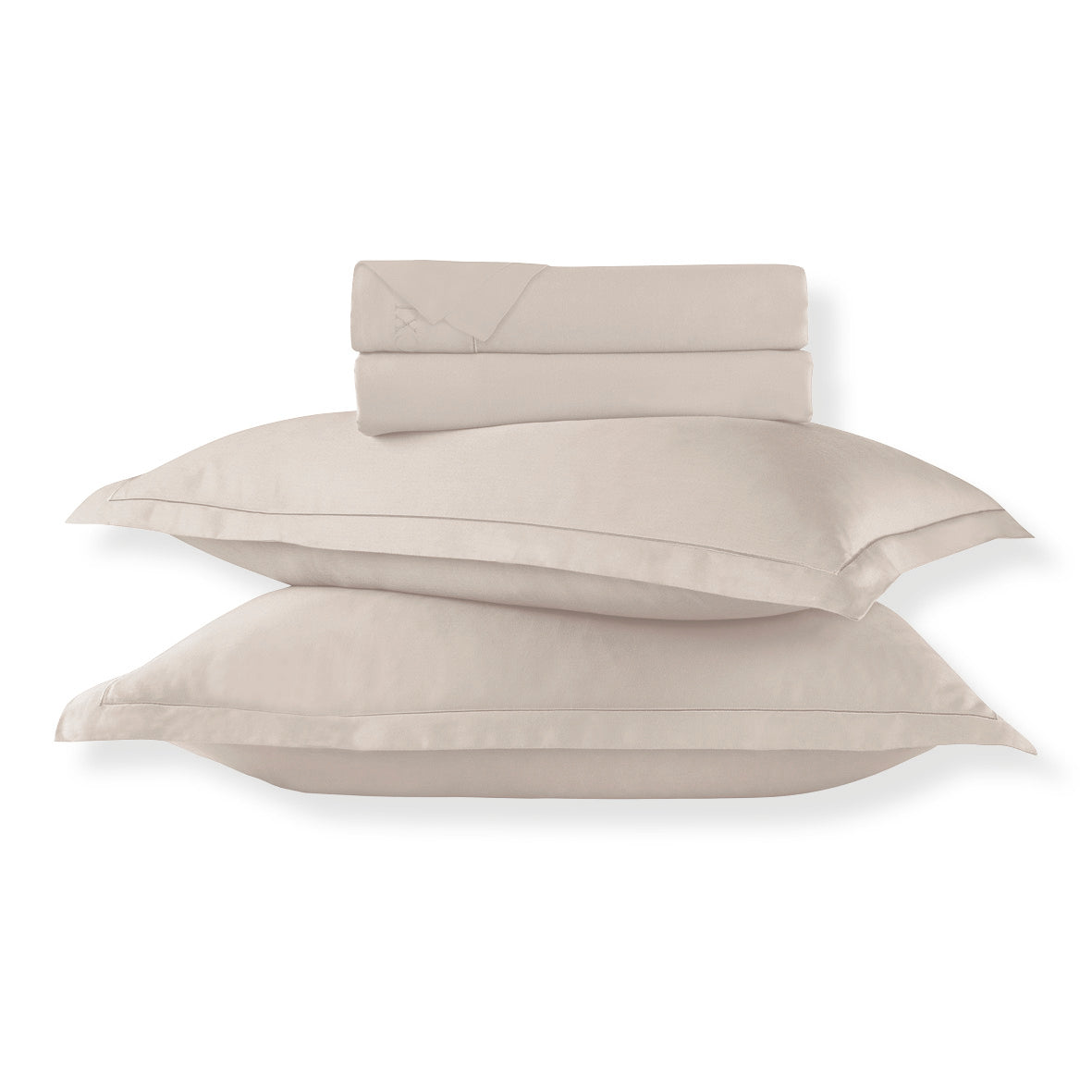 Sheet set cotton satin Uni 1 baratta - Taupe 05