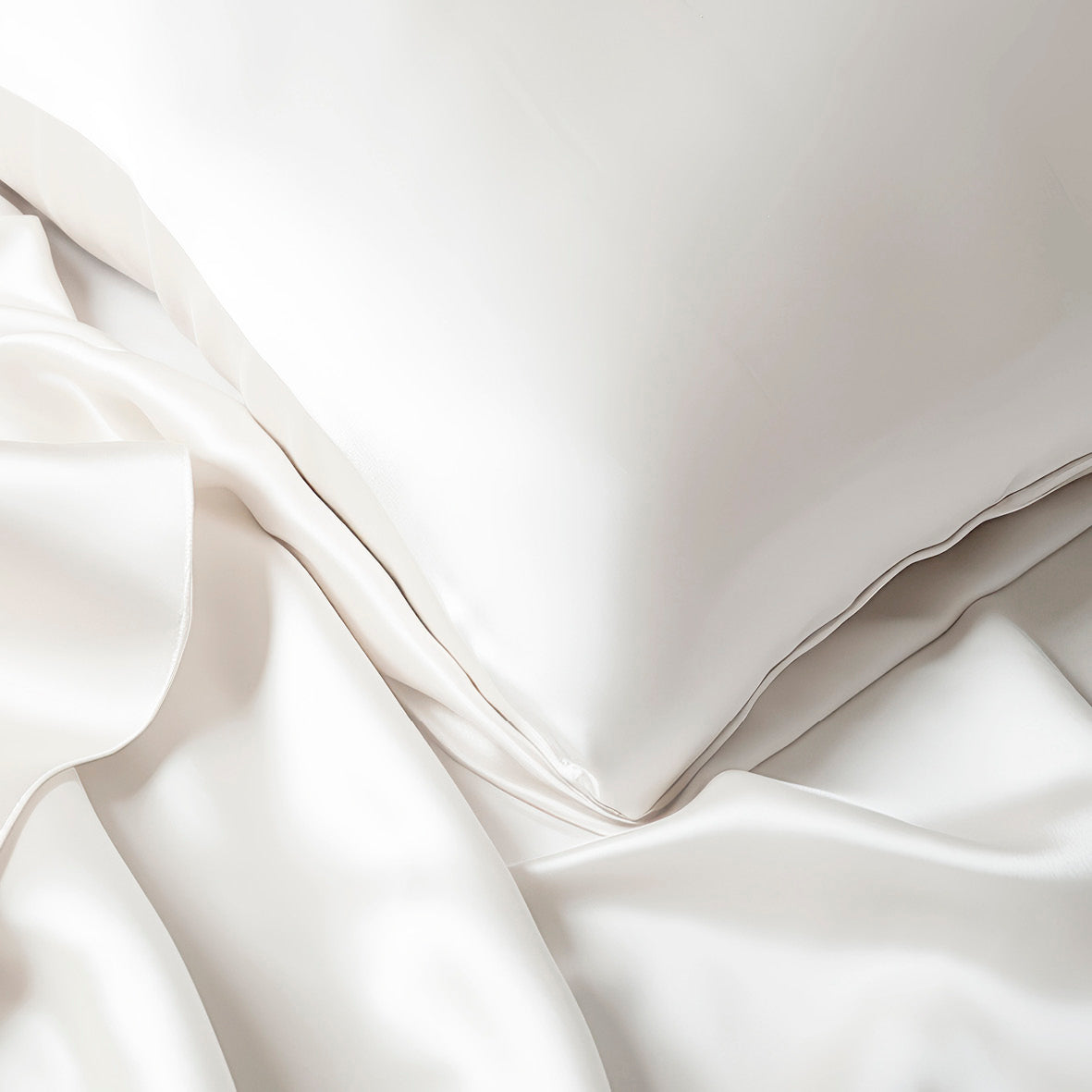 Pillowcase silk - Brume de soie White