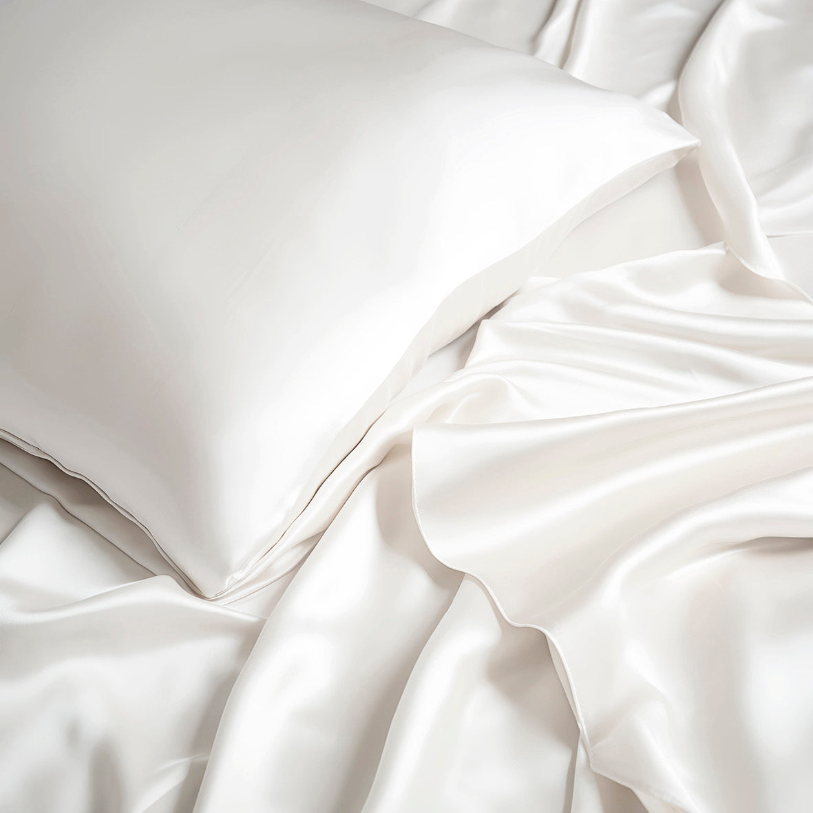 Pillowcase silk - Brume de soie White