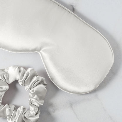 Eyemask silk Sirena White - 8.5 x 20.5 cm
