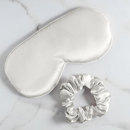 Eyemask silk Sirena White - 8.5 x 20.5 cm