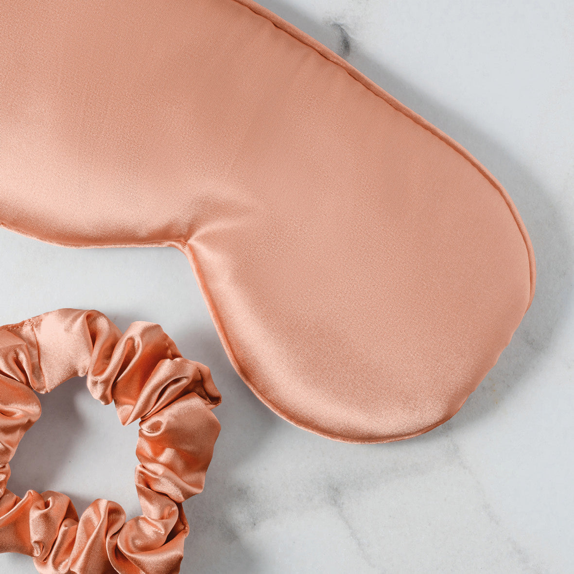 Eyemask silk Sirena Rose gold - 8.5 x 20.5 cm