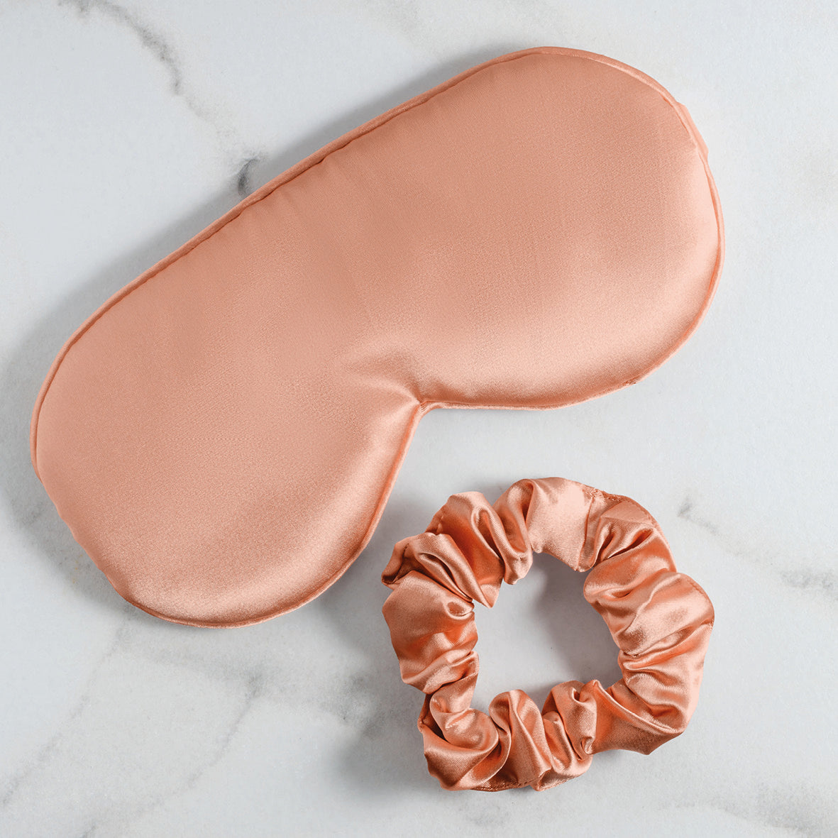 Eyemask silk Sirena Rose gold - 8.5 x 20.5 cm