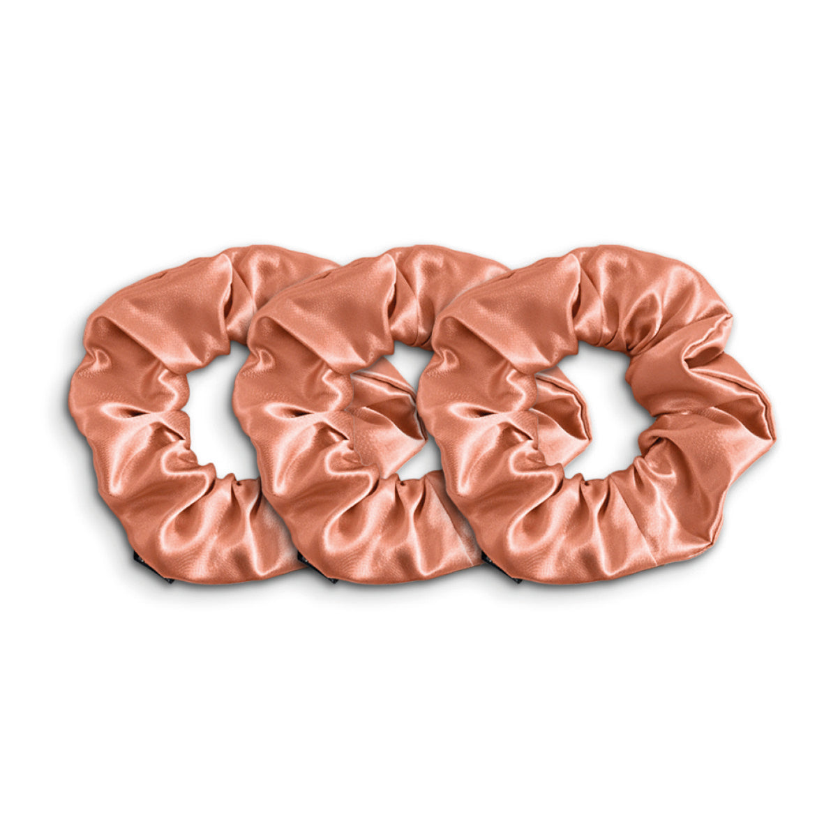 Large scrunchy silk Ondine Rose gold - D 11 cm