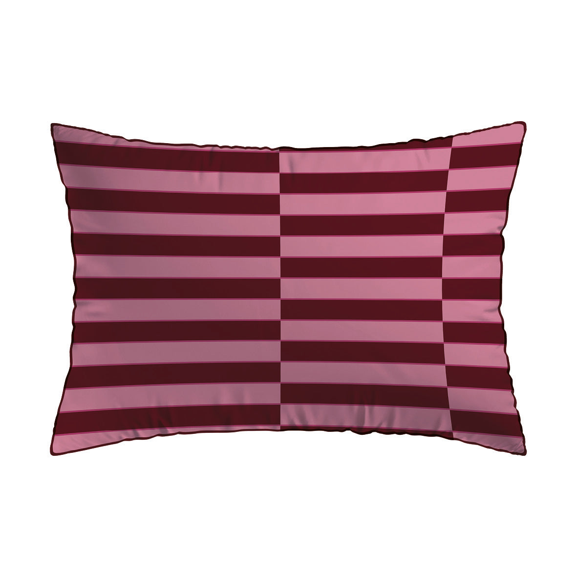 Pillowcase cotton satin - Faisceau / Eclat Pink