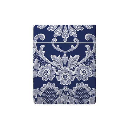 Flat sheet cotton satin - Passementerie Blue