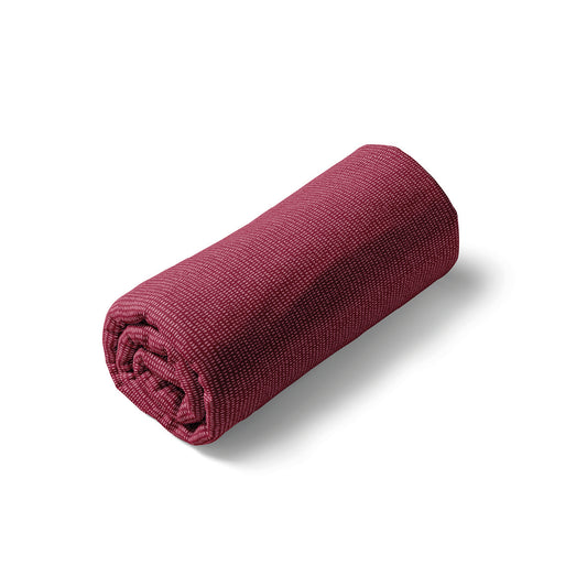 Fitted sheet cotton satin - Pollen Burgundy