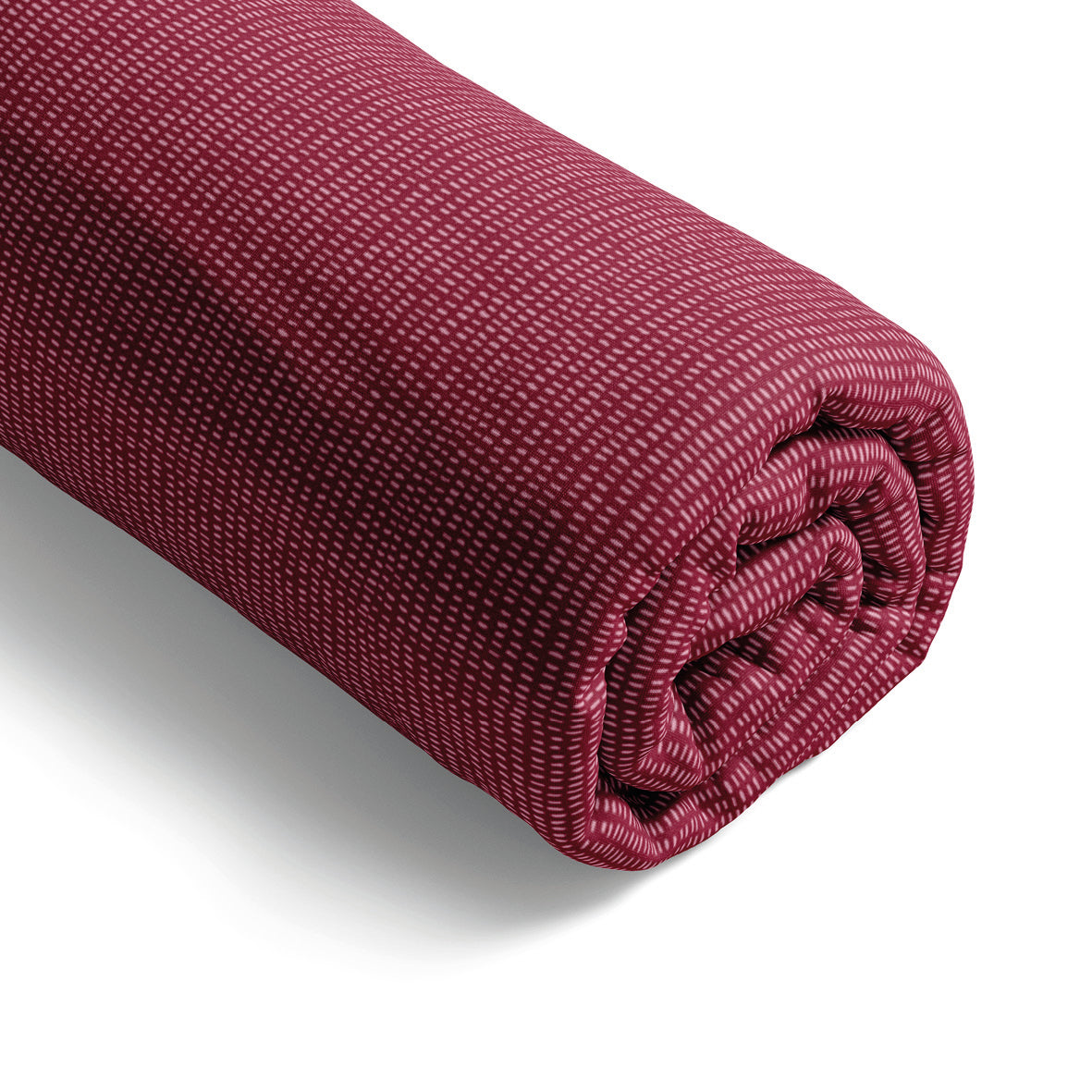 Fitted sheet cotton satin - Pollen Burgundy