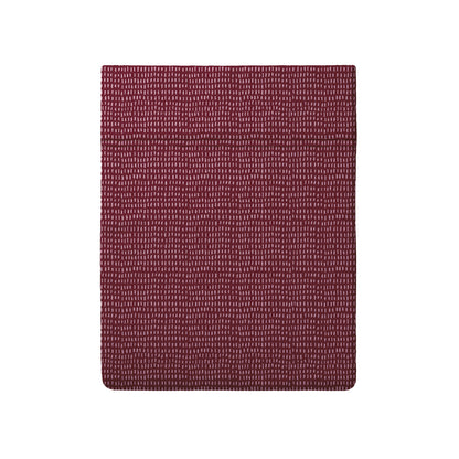 Flat sheet cotton satin Pollen Burgundy
