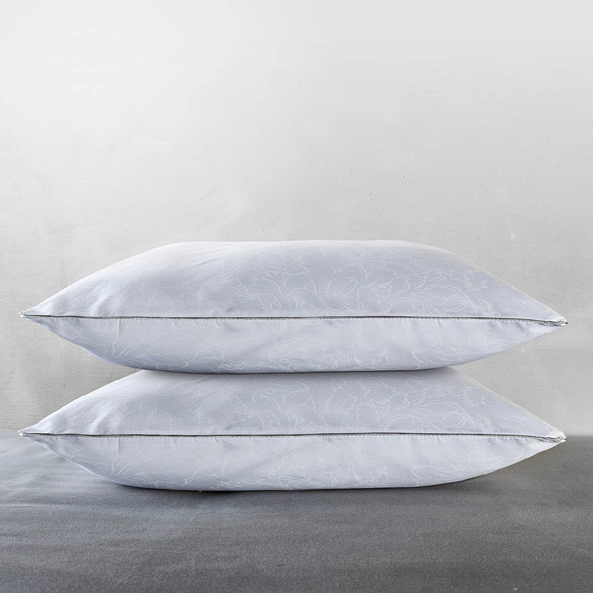 Pillowcase cotton satin - Arabesque White