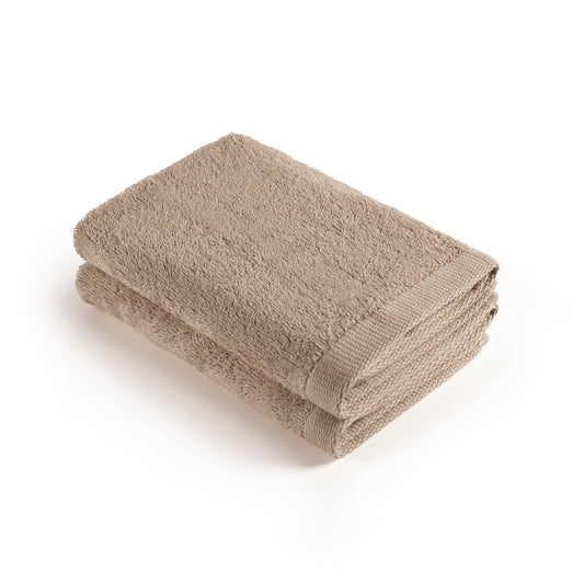 Set of 2 kitchen towels - 45 x 45 cm Taupe