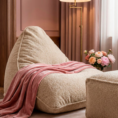 Beanbag cover - Hina - taupe
