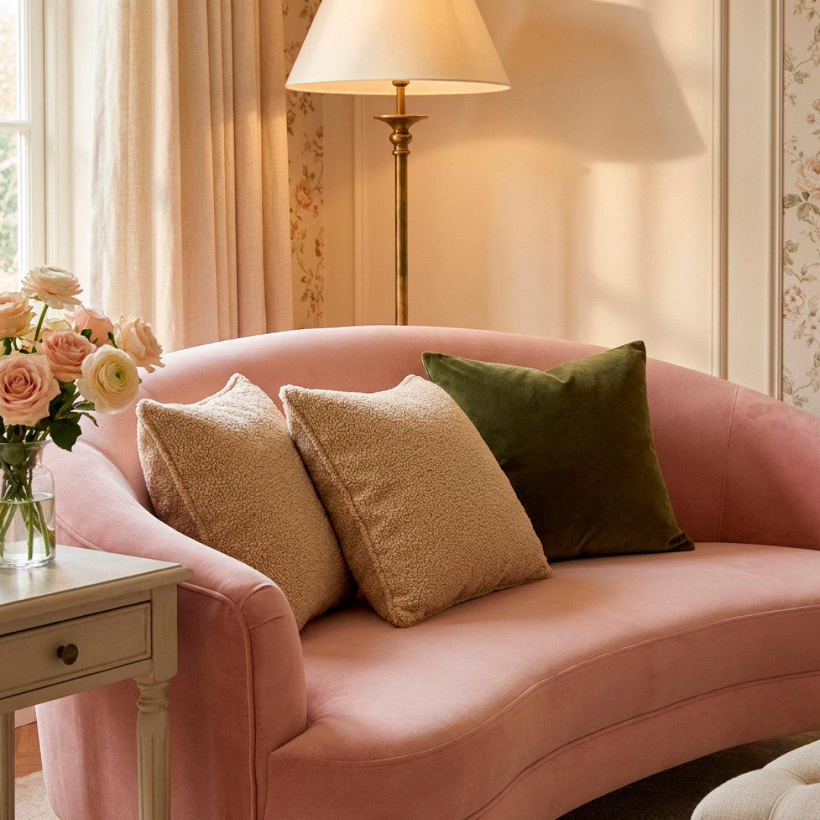Decorative cushion cover - Arana - taupe