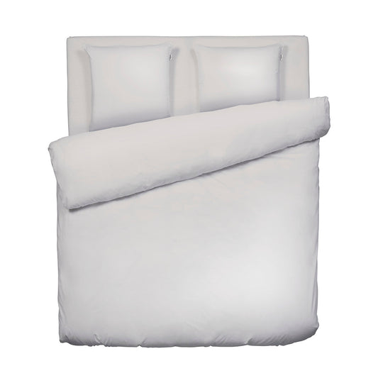 Duvet cover(s) + pillowcase(s) cotton satin - Uni Taupe 260 x 240 cm + 2 x (63 x 63 cm)