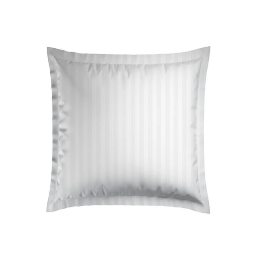 Pillowcase(s) cotton satin dobby stripe woven - White
