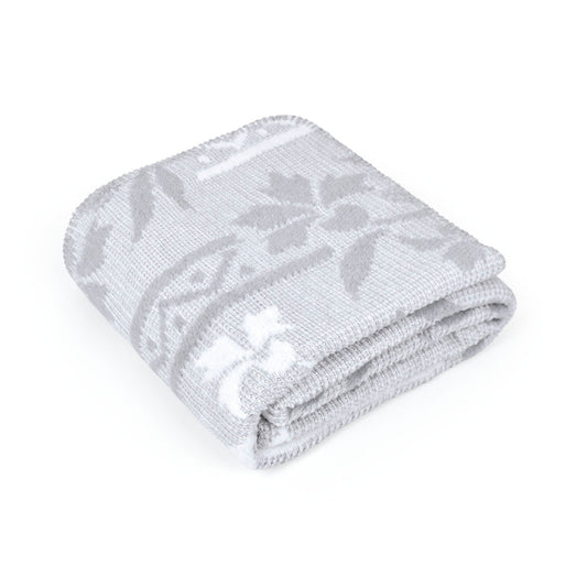 Woven plaid - Flowers grey