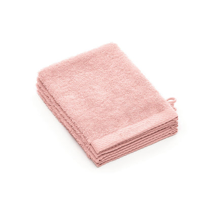 Set of 4 washcloths Salmon pink